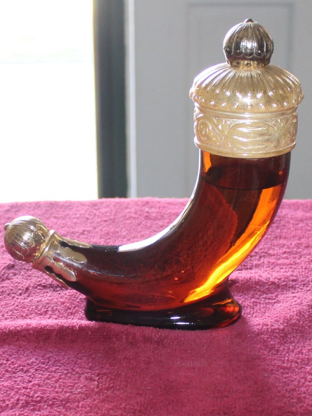 Vintage 1966 Avon Viking Horn aftershave decanter bottle